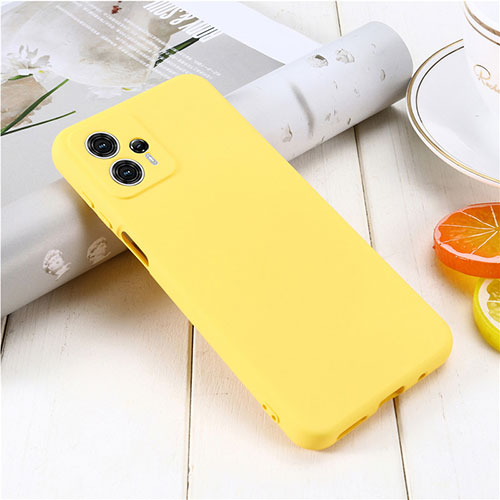 Ultra-thin Silicone Gel Soft Case 360 Degrees Cover for Motorola Moto G23 Yellow