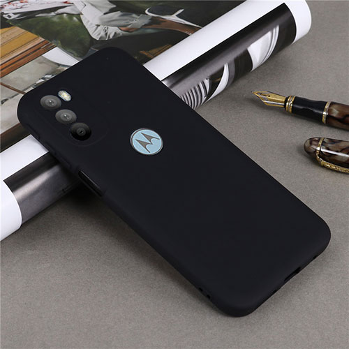 Ultra-thin Silicone Gel Soft Case 360 Degrees Cover for Motorola Moto G41 Black