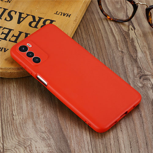 Ultra-thin Silicone Gel Soft Case 360 Degrees Cover for Motorola Moto G42 Red