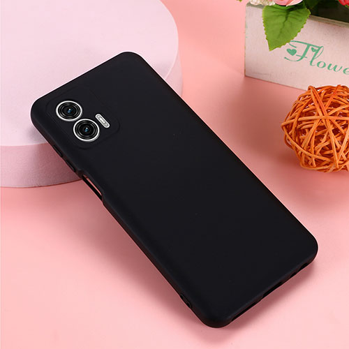 Ultra-thin Silicone Gel Soft Case 360 Degrees Cover for Motorola Moto G53y 5G Black