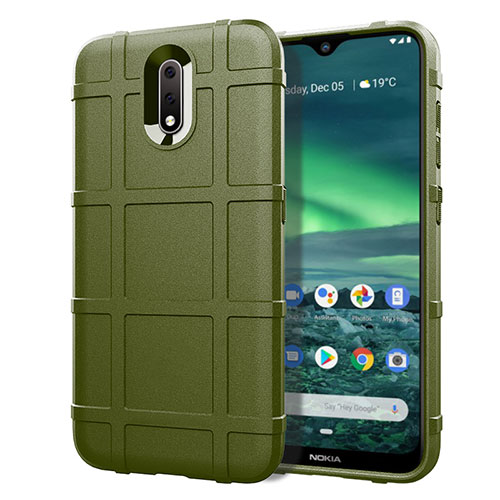 Ultra-thin Silicone Gel Soft Case 360 Degrees Cover for Nokia 2.3 Green