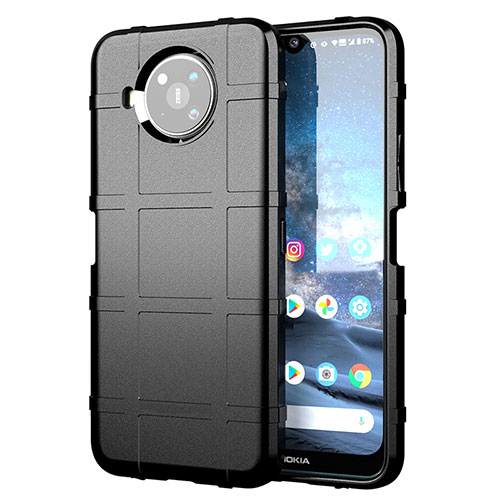 Ultra-thin Silicone Gel Soft Case 360 Degrees Cover for Nokia 8.3 5G Black