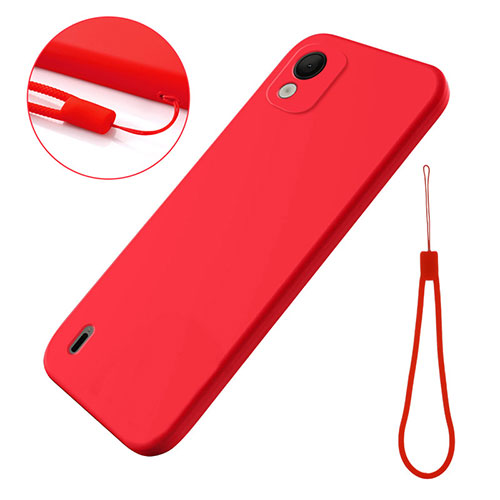 Ultra thin Silicone Gel Soft Case 360 Degrees Cover for Nokia C110 Red