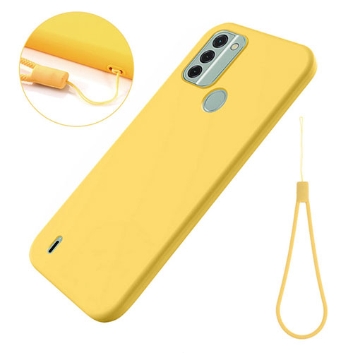 Ultra-thin Silicone Gel Soft Case 360 Degrees Cover for Nokia C31 Yellow