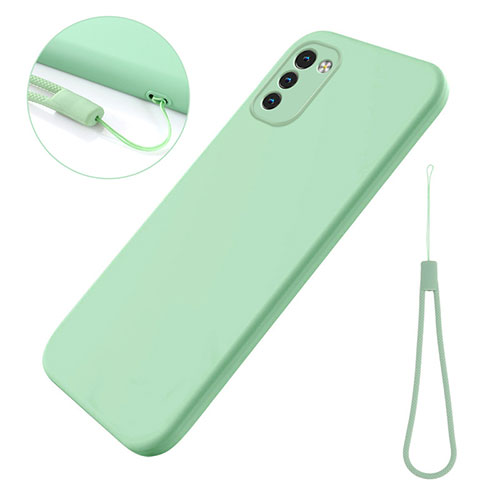 Ultra-thin Silicone Gel Soft Case 360 Degrees Cover for Nokia G11 Green