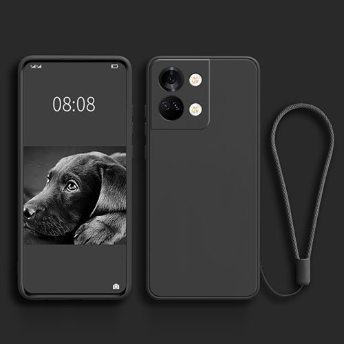 Ultra-thin Silicone Gel Soft Case 360 Degrees Cover for OnePlus Ace 2V 5G Black