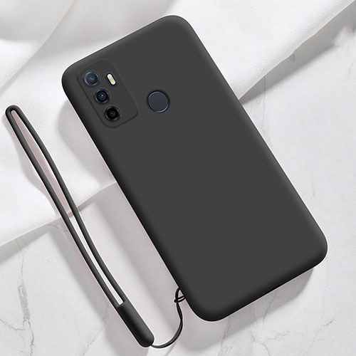 Ultra-thin Silicone Gel Soft Case 360 Degrees Cover for Oppo A11s Black