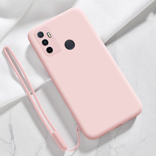 Ultra-thin Silicone Gel Soft Case 360 Degrees Cover for Oppo A11s Pink