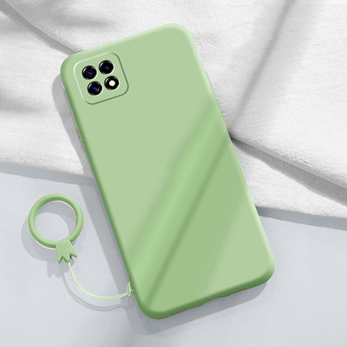 Ultra-thin Silicone Gel Soft Case 360 Degrees Cover for Oppo A53 5G Matcha Green