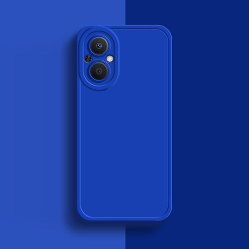 Ultra-thin Silicone Gel Soft Case 360 Degrees Cover for Oppo A96 5G Blue