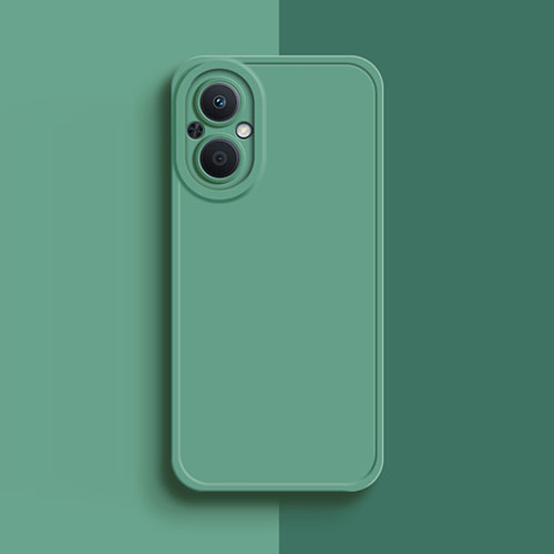 Ultra-thin Silicone Gel Soft Case 360 Degrees Cover for Oppo A96 5G Green