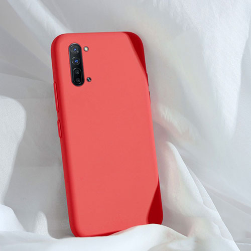 Ultra-thin Silicone Gel Soft Case 360 Degrees Cover for Oppo F15 Red
