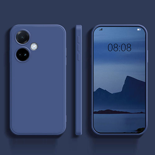 Ultra-thin Silicone Gel Soft Case 360 Degrees Cover for Oppo K11 5G Blue