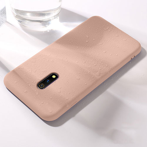 Ultra-thin Silicone Gel Soft Case 360 Degrees Cover for Oppo K3 Rose Gold