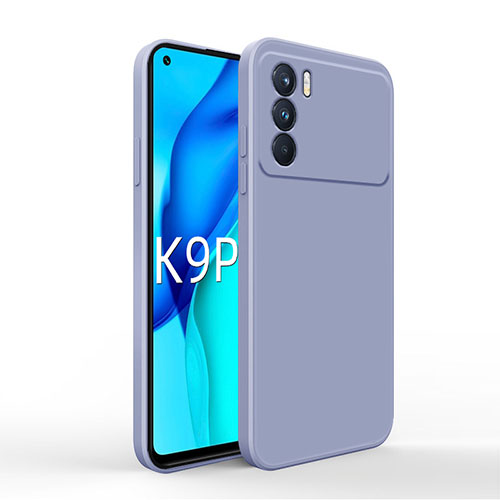 Ultra-thin Silicone Gel Soft Case 360 Degrees Cover for Oppo K9 Pro 5G Lavender Gray