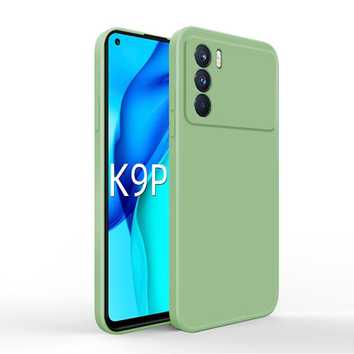 Ultra-thin Silicone Gel Soft Case 360 Degrees Cover for Oppo K9 Pro 5G Matcha Green