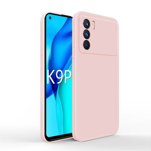 Ultra-thin Silicone Gel Soft Case 360 Degrees Cover for Oppo K9 Pro 5G Pink
