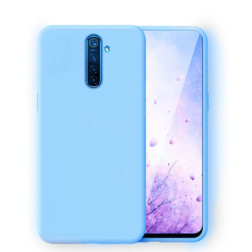 Ultra-thin Silicone Gel Soft Case 360 Degrees Cover for Oppo Reno Ace Sky Blue