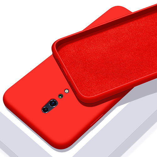 Ultra-thin Silicone Gel Soft Case 360 Degrees Cover for Oppo Reno Z Red