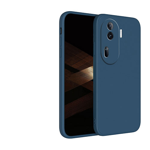 Ultra-thin Silicone Gel Soft Case 360 Degrees Cover for Oppo Reno11 Pro 5G Blue