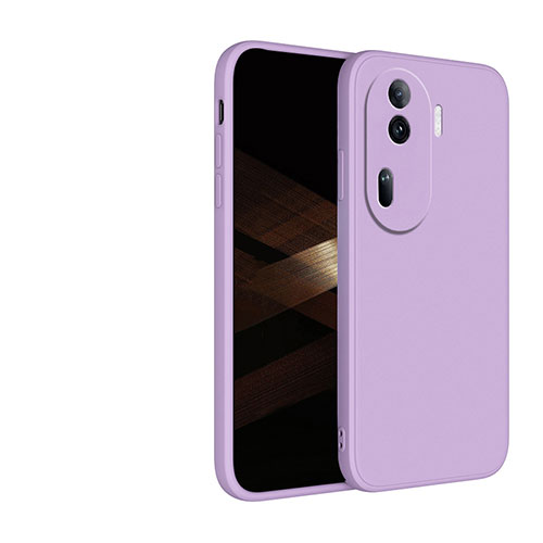 Ultra-thin Silicone Gel Soft Case 360 Degrees Cover for Oppo Reno11 Pro 5G Clove Purple