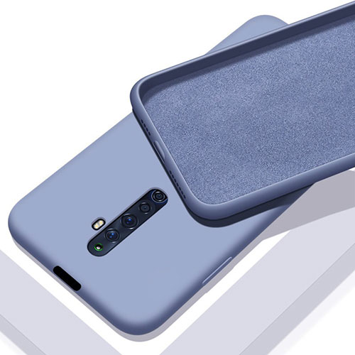 Ultra-thin Silicone Gel Soft Case 360 Degrees Cover for Oppo Reno2 Z Gray