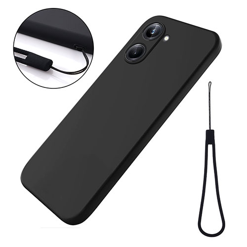 Ultra-thin Silicone Gel Soft Case 360 Degrees Cover for Realme 10 4G Black