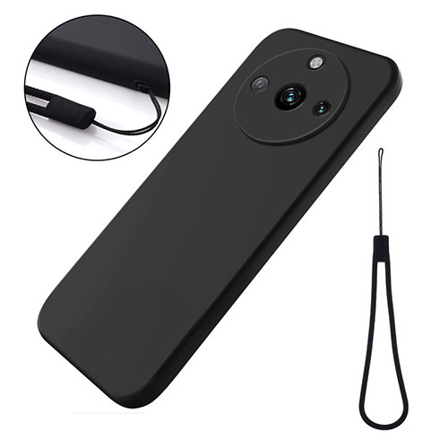 Ultra-thin Silicone Gel Soft Case 360 Degrees Cover for Realme 11 Pro 5G Black