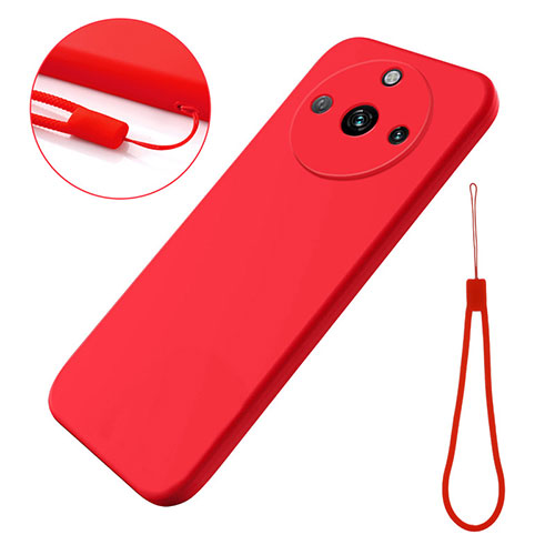 Ultra-thin Silicone Gel Soft Case 360 Degrees Cover for Realme 11 Pro 5G Red