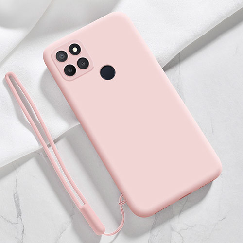 Ultra-thin Silicone Gel Soft Case 360 Degrees Cover for Realme Narzo 50A Pink