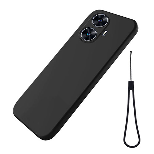 Ultra-thin Silicone Gel Soft Case 360 Degrees Cover for Realme Narzo N55 Black