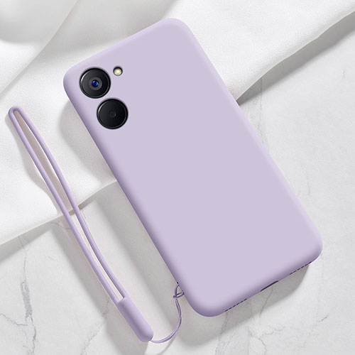 Ultra-thin Silicone Gel Soft Case 360 Degrees Cover for Realme V20 5G Clove Purple