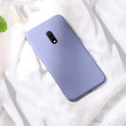 Ultra-thin Silicone Gel Soft Case 360 Degrees Cover for Realme X Purple