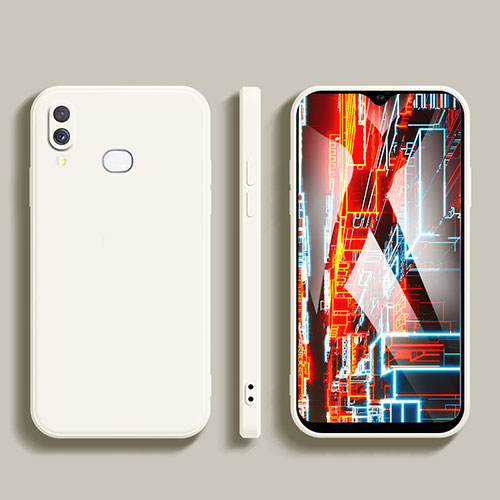 Ultra-thin Silicone Gel Soft Case 360 Degrees Cover for Samsung Galaxy A10s White