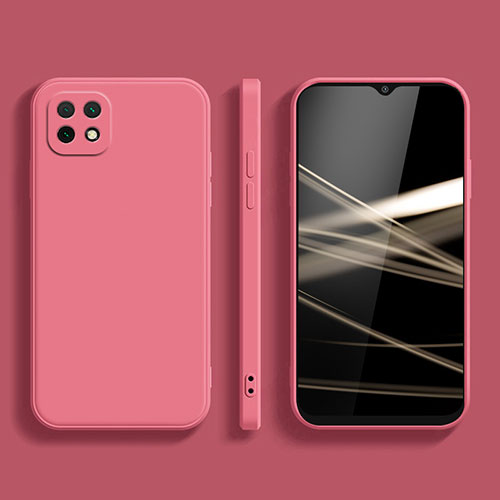 Ultra-thin Silicone Gel Soft Case 360 Degrees Cover for Samsung Galaxy A22s 5G Hot Pink