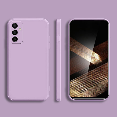 Ultra-thin Silicone Gel Soft Case 360 Degrees Cover for Samsung Galaxy A55 5G Clove Purple