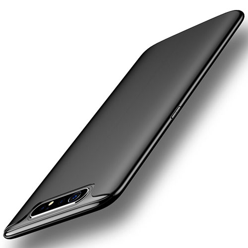 Ultra-thin Silicone Gel Soft Case 360 Degrees Cover for Samsung Galaxy A80 Black