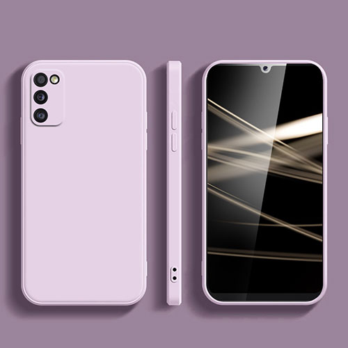Ultra-thin Silicone Gel Soft Case 360 Degrees Cover for Samsung Galaxy F02S SM-E025F Clove Purple