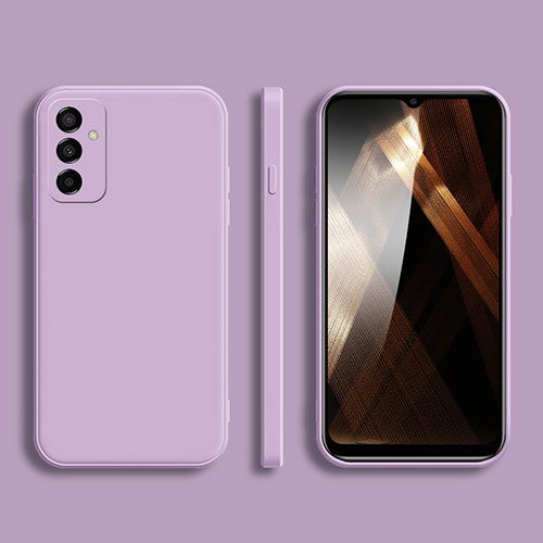 Ultra-thin Silicone Gel Soft Case 360 Degrees Cover for Samsung Galaxy M23 5G Clove Purple