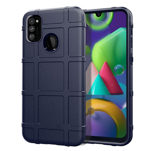 Ultra-thin Silicone Gel Soft Case 360 Degrees Cover for Samsung Galaxy M30s Blue