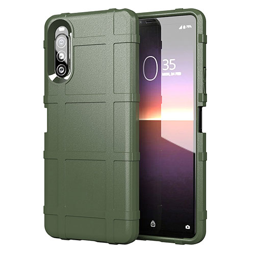 Ultra-thin Silicone Gel Soft Case 360 Degrees Cover for Sony Xperia 10 II Green