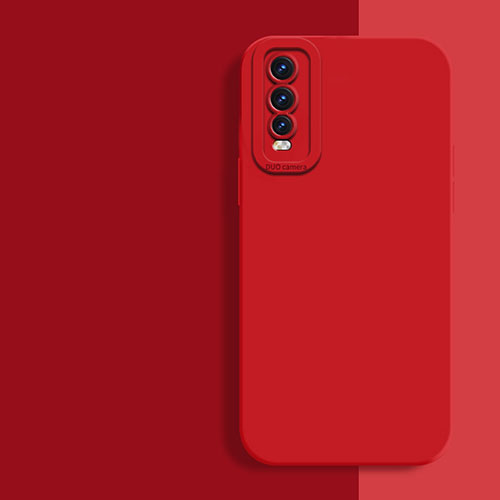 Ultra-thin Silicone Gel Soft Case 360 Degrees Cover for Vivo iQOO U1 Red