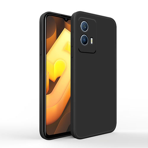 Ultra-thin Silicone Gel Soft Case 360 Degrees Cover for Vivo iQOO U5 5G Black