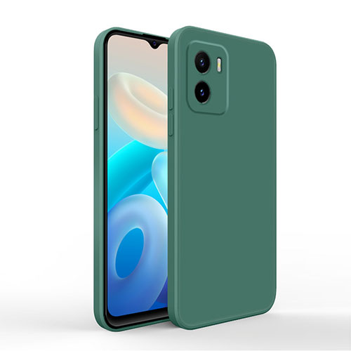 Ultra-thin Silicone Gel Soft Case 360 Degrees Cover for Vivo iQOO U5x Midnight Green