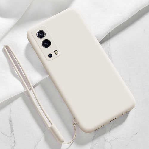 Ultra-thin Silicone Gel Soft Case 360 Degrees Cover for Vivo iQOO Z3 5G White