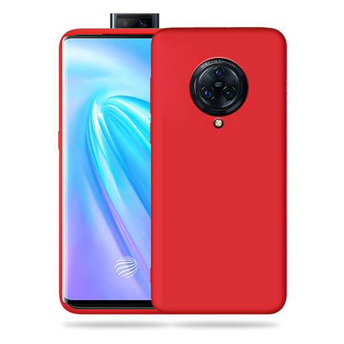 Ultra-thin Silicone Gel Soft Case 360 Degrees Cover for Vivo Nex 3 5G Red