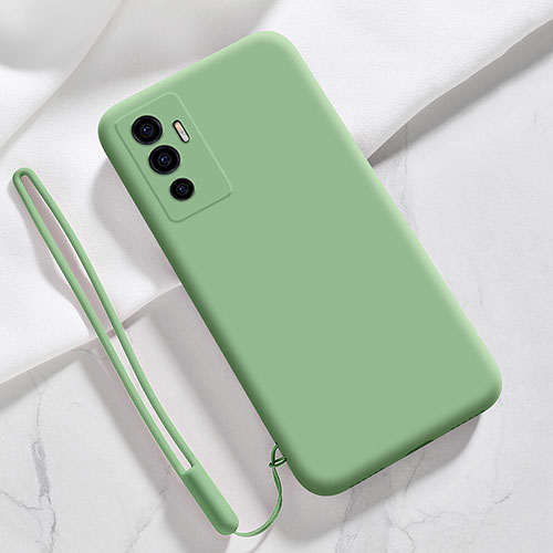 Ultra-thin Silicone Gel Soft Case 360 Degrees Cover for Vivo V23e 5G Green