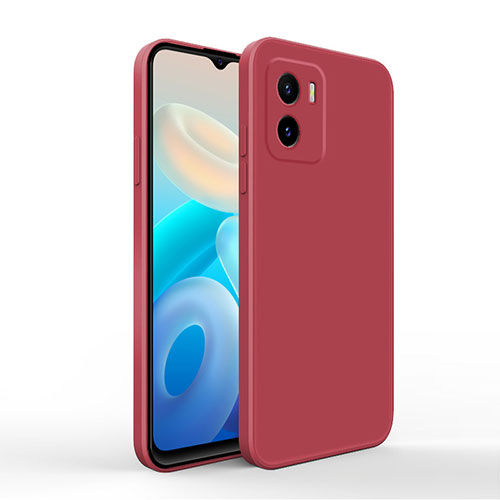 Ultra-thin Silicone Gel Soft Case 360 Degrees Cover for Vivo Y01A Red