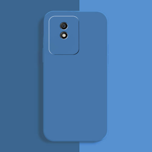 Ultra-thin Silicone Gel Soft Case 360 Degrees Cover for Vivo Y02 Blue