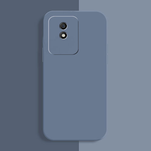 Ultra-thin Silicone Gel Soft Case 360 Degrees Cover for Vivo Y02 Lavender Gray
